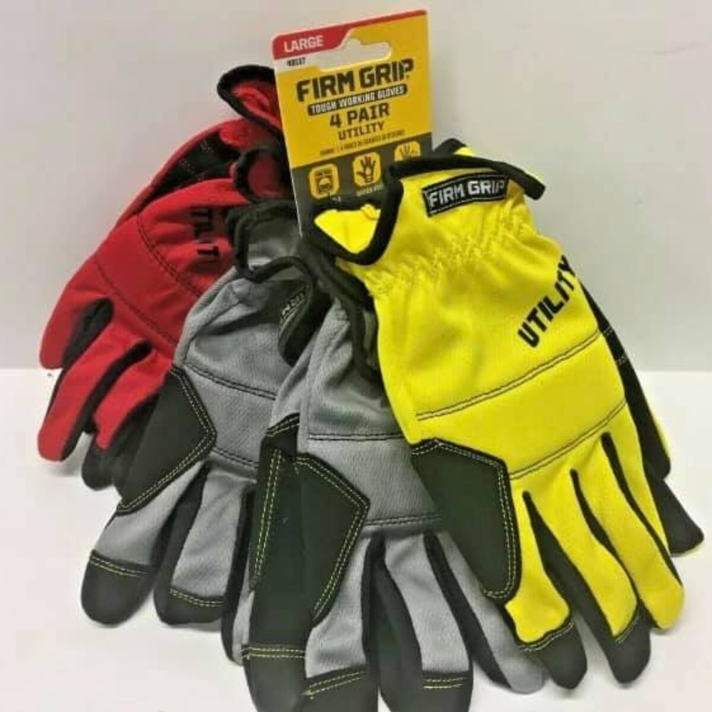Firm Grip Utility Gloves (4 Pack)